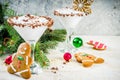 Christmas gingerbread martini Royalty Free Stock Photo