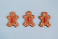 Christmas gingerbread men cookies Royalty Free Stock Photo