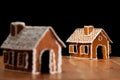 Christmas gingernut house Royalty Free Stock Photo
