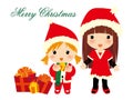 Christmas girls Royalty Free Stock Photo