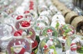 Christmas Glass Snow globes for sell Royalty Free Stock Photo