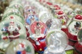 Christmas Glass Snow globes for sell Royalty Free Stock Photo