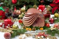 Christmas Glazed Ham Royalty Free Stock Photo