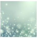 Blue Christmas background with floating particles Royalty Free Stock Photo