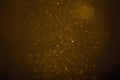 christmas glitter golden sparkle background with bokeh on black, gold holiday festive event happy new year