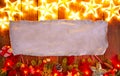 Christmas glow stars and fir white paper
