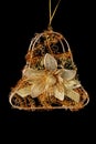 Christmas gold decoration bell