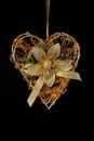 Christmas gold decoration heart