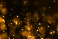 Christmas gold gradient sparkle glitter dust particles on black