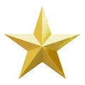 Christmas gold star