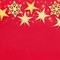 Christmas Gold Star Background Royalty Free Stock Photo