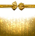 Christmas golden abstract background. Royalty Free Stock Photo