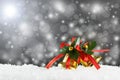 Christmas golden bells Royalty Free Stock Photo