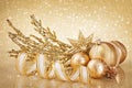 Christmas golden decoration