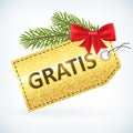 Christmas golden glitter gratis bussines sale label