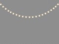 Christmas golden light garland, led neon lamp. Royalty Free Stock Photo