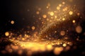 Christmas golden luxury glitter background. Royalty Free Stock Photo