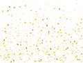 Christmas Golden Rectangles Confetti Background. Vector illustration Royalty Free Stock Photo