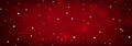 Christmas gradient abstract red background with bokeh circles, new year holiday background