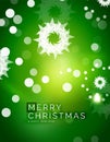 Christmas green abstract background with white Royalty Free Stock Photo