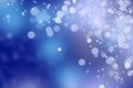 Christmas greeting background. Abstract blue bokeh background. Greeting card Royalty Free Stock Photo