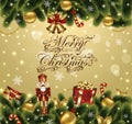 Christmas greeting card Royalty Free Stock Photo