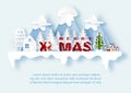 Greeting card and poster of Christmas in vector design Royalty Free Stock Photo