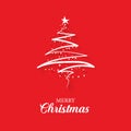 Christmas greeting card concept with the words Merry Christmas Royalty Free Stock Photo