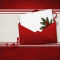 Christmas greeting card with envelope