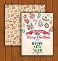 Christmas greeting card with an envelope