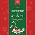 Christmas greeting card1 Royalty Free Stock Photo