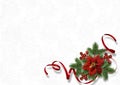 Christmas greeting card with holiday decorations Royalty Free Stock Photo