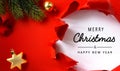 A Christmas greeting card, invitation or season holidays banner background Royalty Free Stock Photo