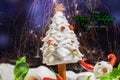 Ingredients, Christmas greeting card, snowman, Christmas tree Royalty Free Stock Photo