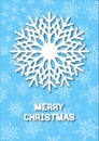 Christmas greeting card snoflakes.