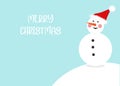 Christmas Greeting Card with snowman