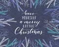 Christmas greeting card. Royalty Free Stock Photo