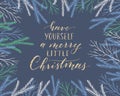 Christmas greeting card. Royalty Free Stock Photo