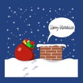 Christmas greeting card vector illustration Royalty Free Stock Photo