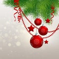Christmas greeting card. Vector illustration Royalty Free Stock Photo