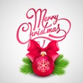 Christmas greeting card. Vector illustration Royalty Free Stock Photo