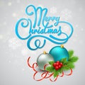 Christmas greeting card. Vector illustration Royalty Free Stock Photo