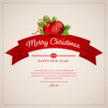 Christmas greeting card. Vector illustration Royalty Free Stock Photo