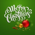 Christmas greeting card. Vector illustration Royalty Free Stock Photo