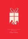 christmas greeting design. Vector illustration decorative design Royalty Free Stock Photo