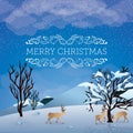 Christmas greeting design. Vector illustration decorative design Royalty Free Stock Photo