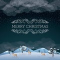 Christmas greeting design. Vector illustration decorative design Royalty Free Stock Photo