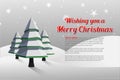 Christmas greeting message with illustrations