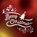 Christmas greeting. Vector illustration decorative background design Royalty Free Stock Photo