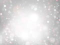 Christmas grey background. Holiday soft blur.Abstract bokeh. Winter backdrop.Snowy texture